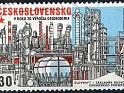 Czech Republic 1975 Petrochemical Plant 30 H Multicolor Scott 2029. Checoslovaquia 1975 2029. Subida por susofe